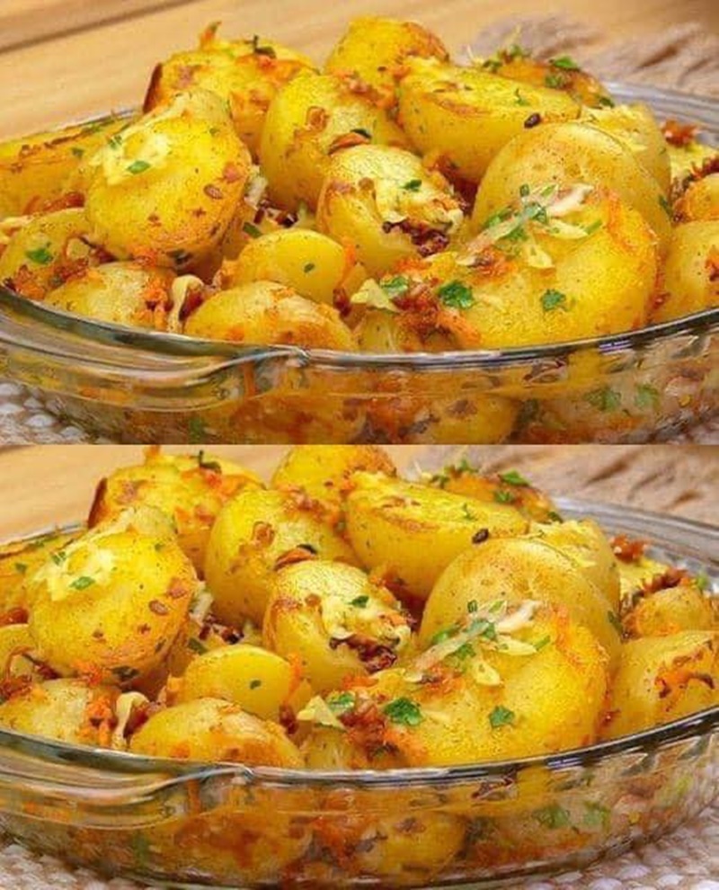 batatas com cebola